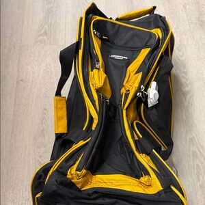 Adventure Time Black and Gold Duffel Bag